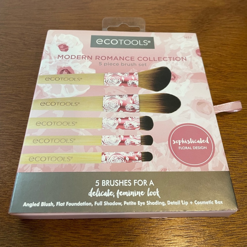 Ecotools 5 Piece Brush Set Floral Design